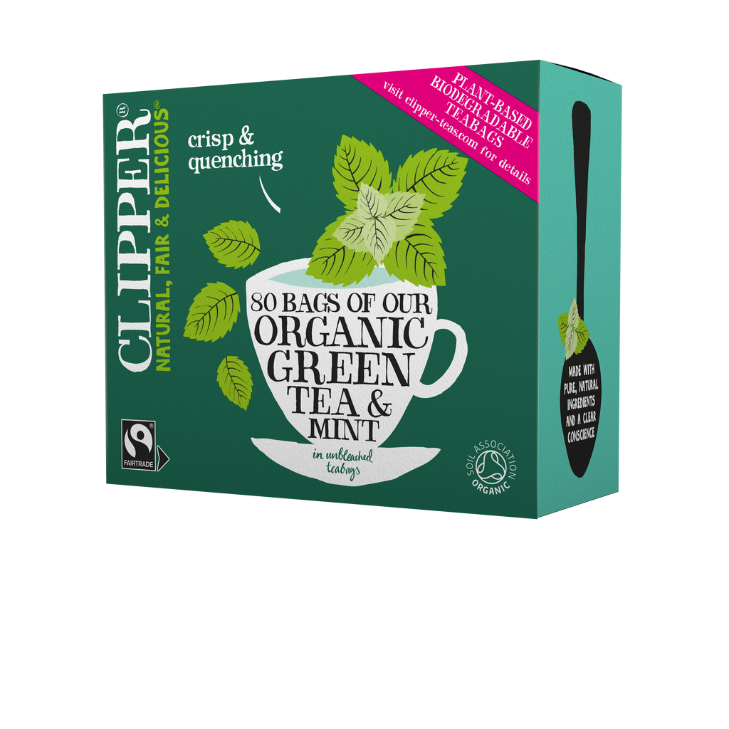 Fairtrade Organic Green Tea and Mint 80 Bags
