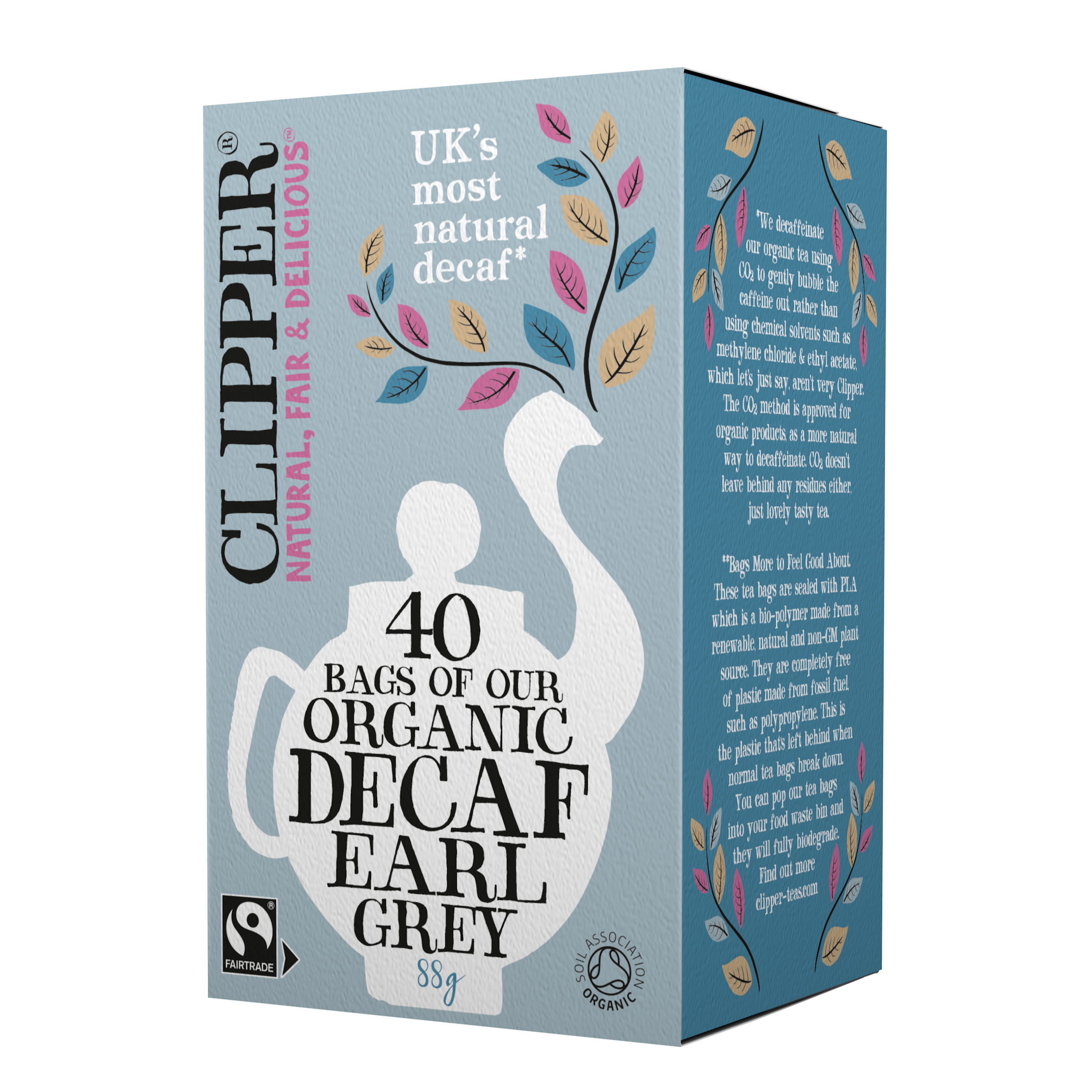 Organic & Fairtrade Earl Grey Decaf 40 Tea Bags