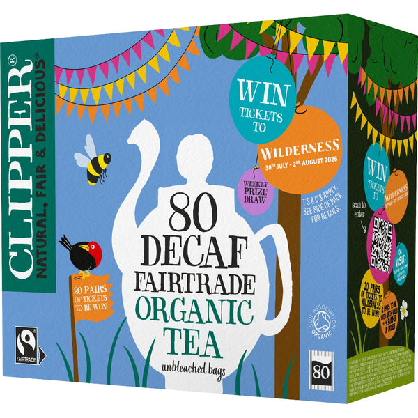 Organic Everyday Decaf 80 Tea Bags – Clipper Tea Shop