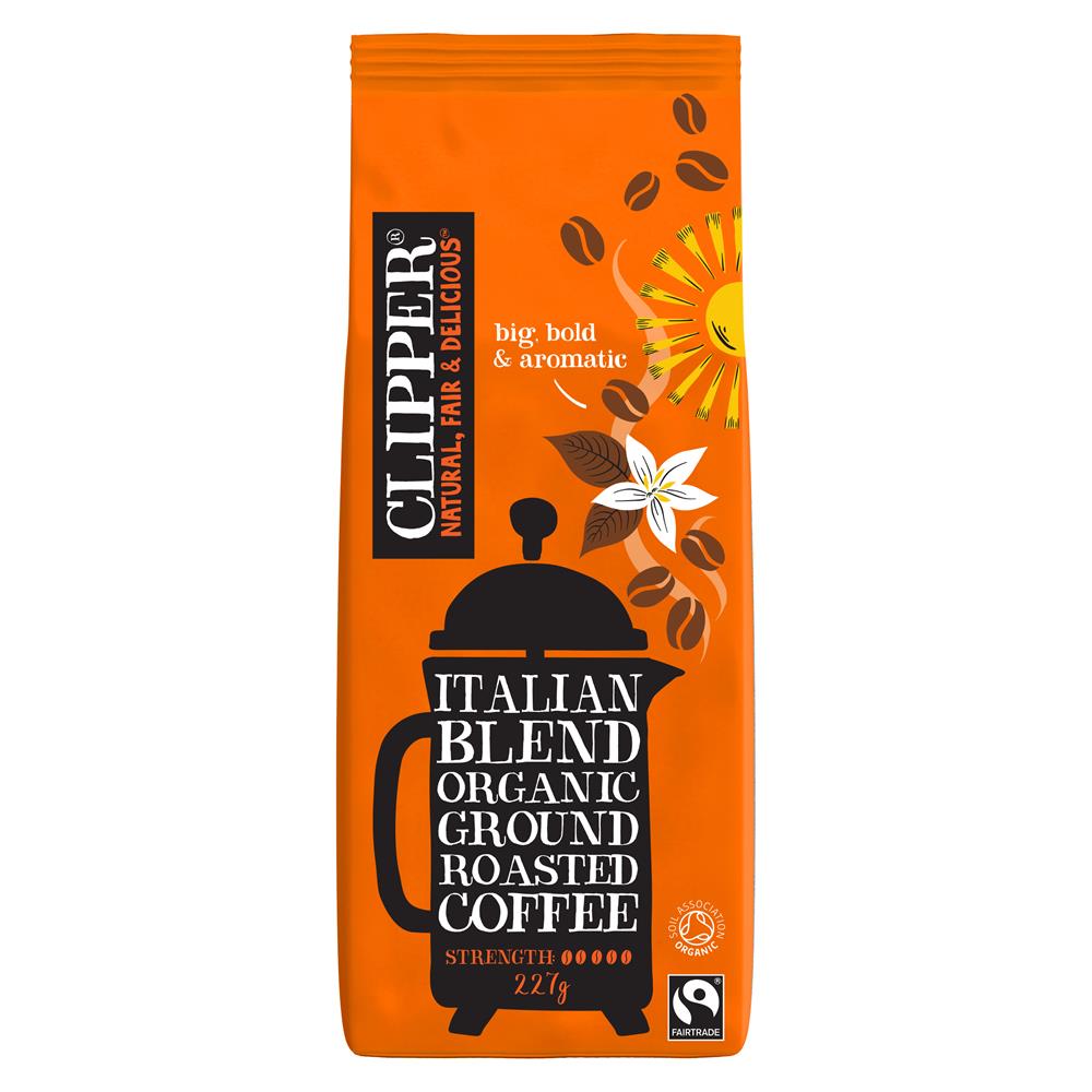 Fairtrade Organic Italian Style Roast &amp; Ground Coffee 227g