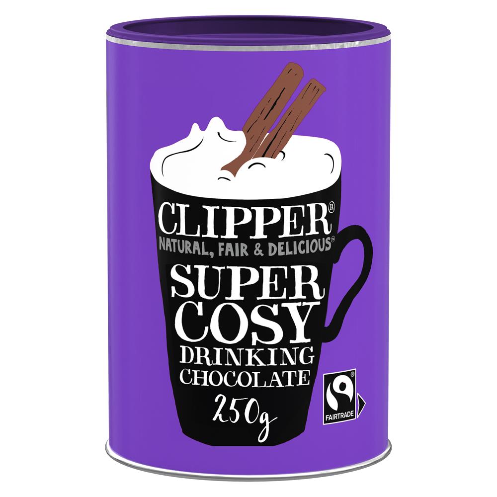 Clipper Teas Fairtrade Super Cosy Drinking Chocolate 250g – Clipper Tea ...