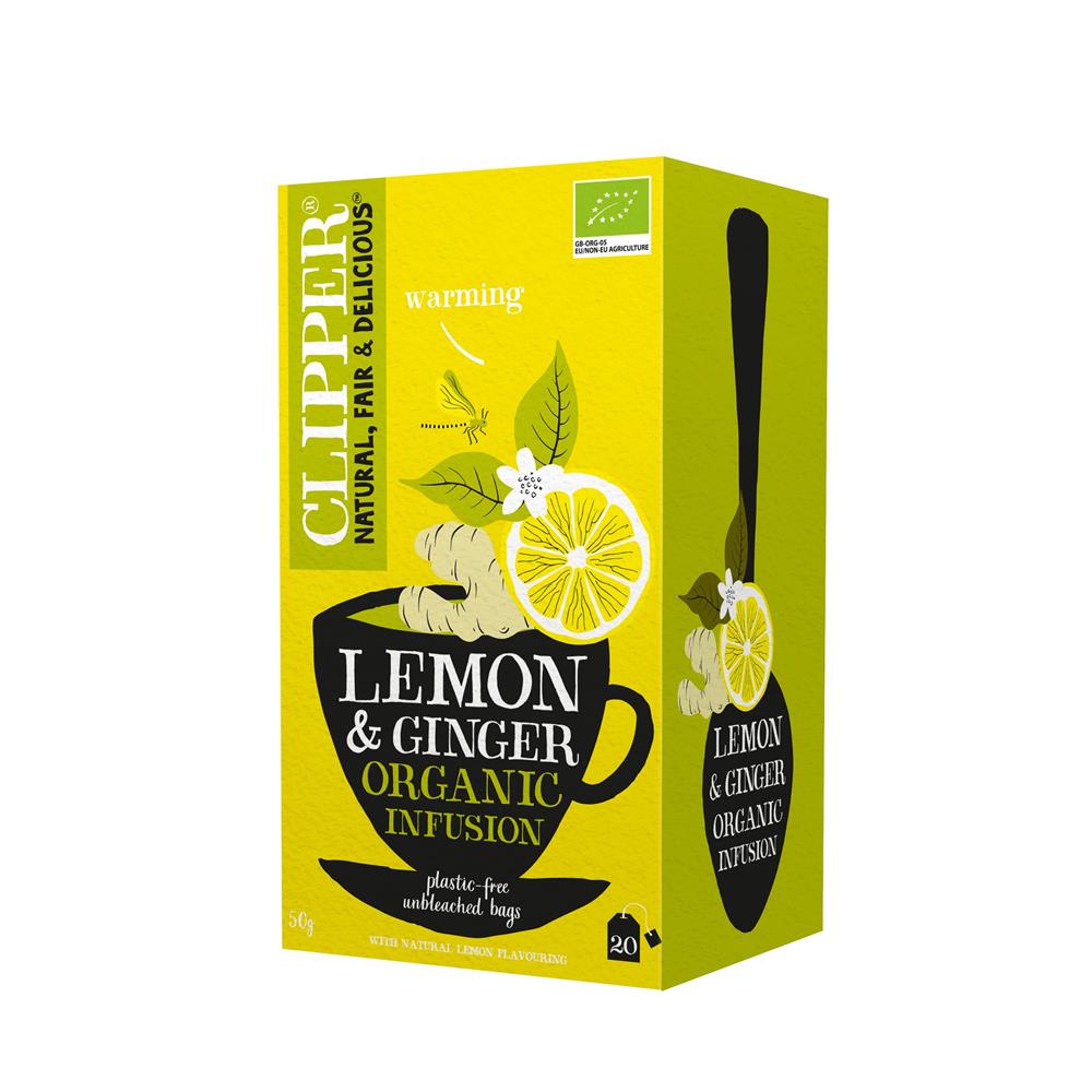 Clipper Tea Lemon & Ginger 20 Bags