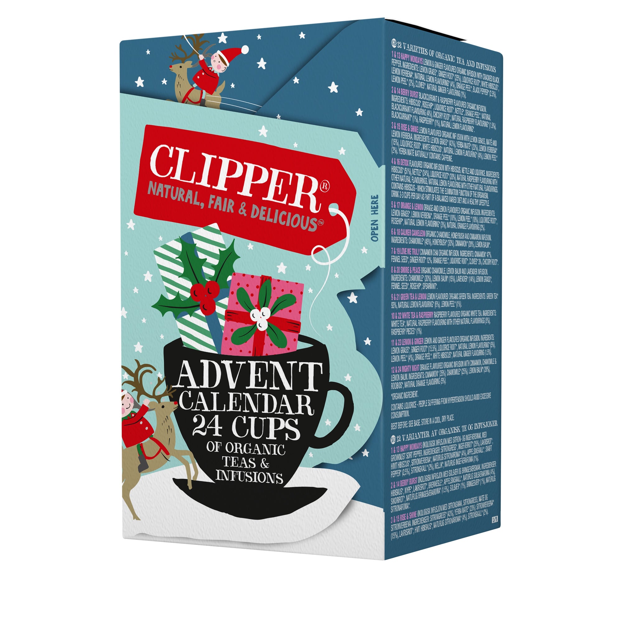 Clipper Organic Tea Advent Calendar Clipper Tea Shop