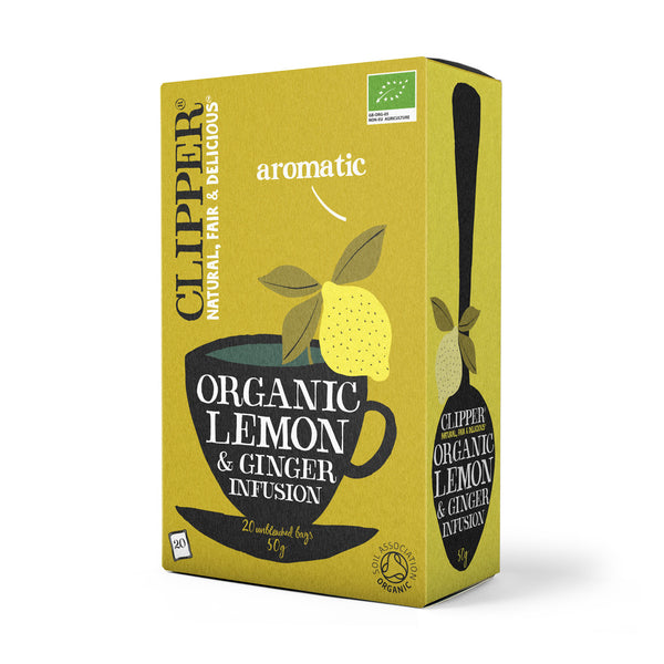 Clipper Teas Organic Lemon & Ginger Tea 20 bags – Clipper Tea Shop