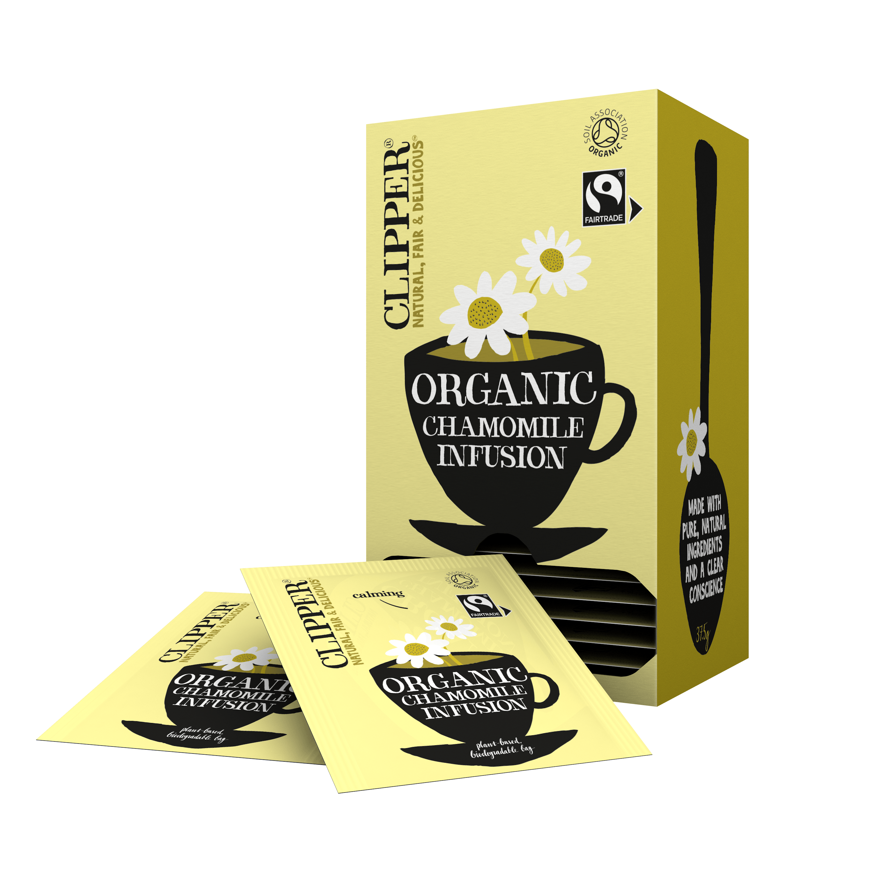 Fairtrade Organic Chamomile Infusion 25 Envelopes
