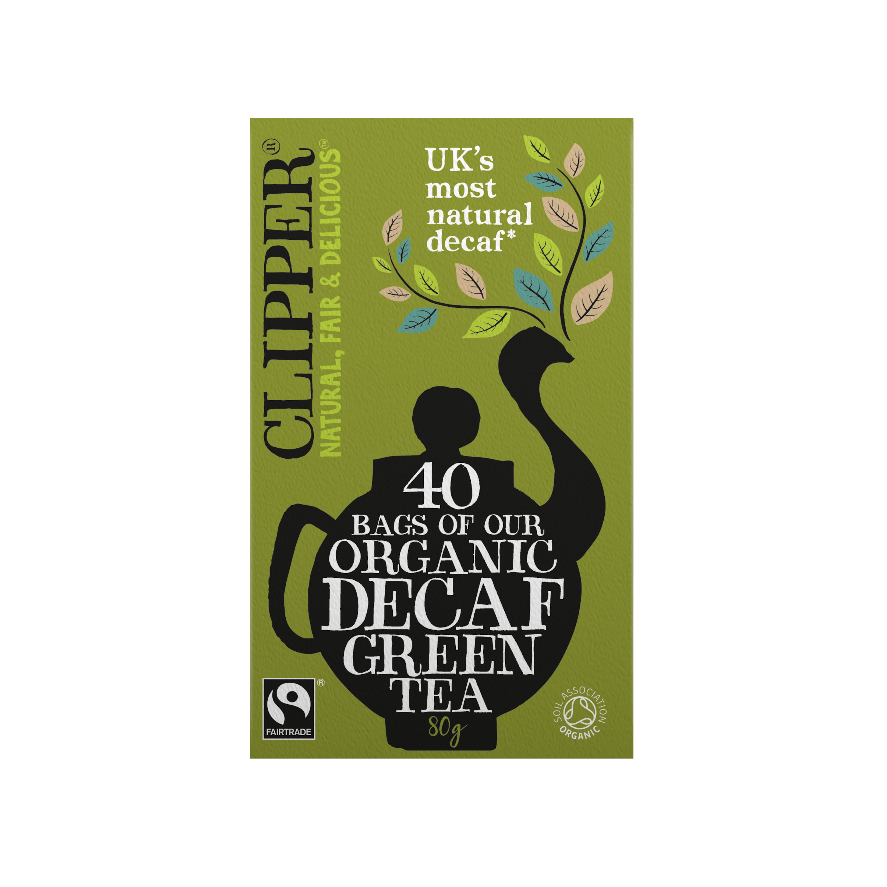 Organic & Fairtrade Decaf Green Tea 40 Bags